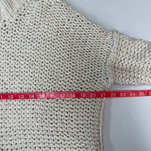 FREE PEOPLE Oversized Cable Knit Sweater Mock Turtleneck - Picture 7 of 9